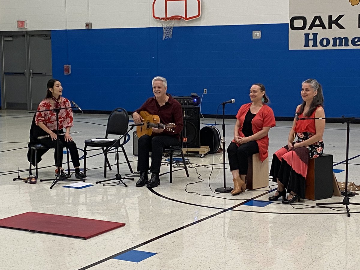 SuperFrogsOak's tweet photo. Flamenco Memphis came to Oak today to perform for our 3rd graders! They were amazing!  So grateful to have them share the art of flamenco with us! ❤️ https://t.co/JLxBXQFNYQ