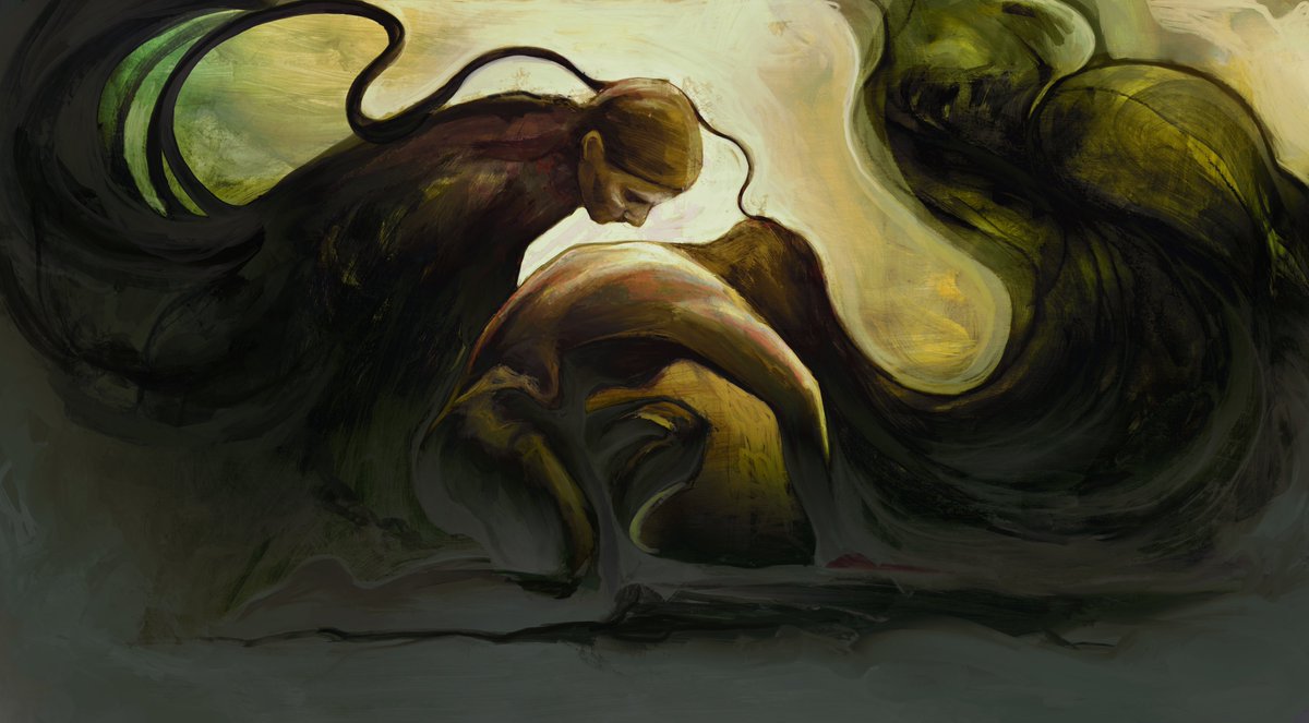 searchsignal's tweet photo. ‘found a place for you to rot’
[acrylic on paper + digital]

just listed on objkt 
8 tz, 25 editions https://t.co/ymqruXdhoX