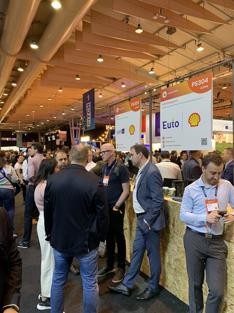 eutoenergy's tweet photo. We’re delighted to have been part of this year’s colossal #WebSummit exhibition in Lisbon, Portugal, and showcasing our innovation at the #Shell Startup Island Pavilion in a cooperation with our successful community Energy Transition Campus Amsterdam. ⭐ 

#Euto #WebSummit2023 https://t.co/ZGj0sMQr6V