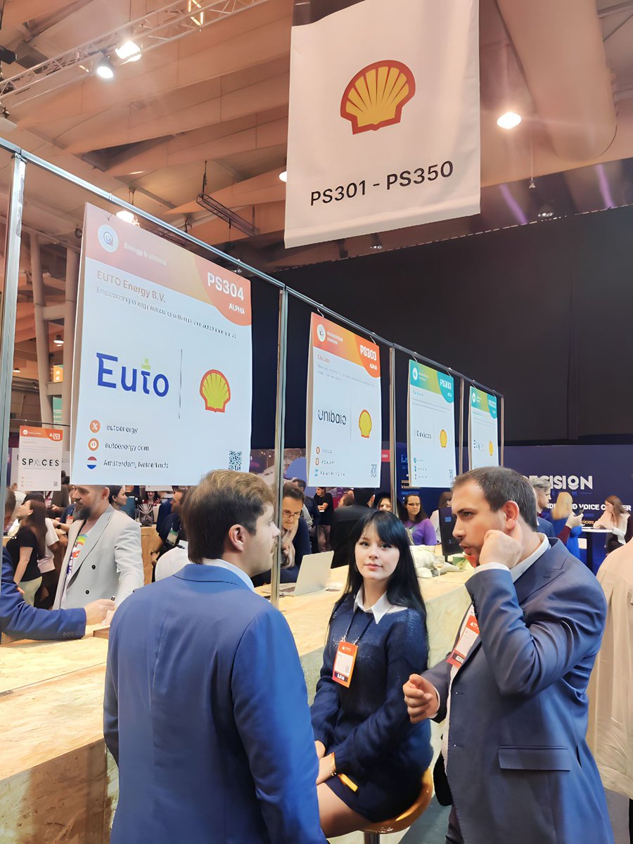 eutoenergy's tweet photo. We’re delighted to have been part of this year’s colossal #WebSummit exhibition in Lisbon, Portugal, and showcasing our innovation at the #Shell Startup Island Pavilion in a cooperation with our successful community Energy Transition Campus Amsterdam. ⭐ 

#Euto #WebSummit2023 https://t.co/ZGj0sMQr6V