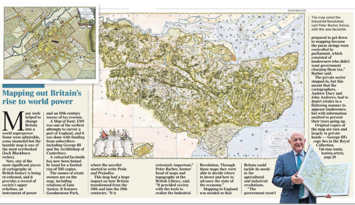 midascampaigns's tweet photo. Happy Publication Day to 'A Map of Kent 1769'! Over 250 years after its original publication, Addison Publications @Florilegium has released a stunning limited-edition of what is arguably the most beautiful map of Kent ever published and a treasure worthy of the finest library. https://t.co/3vnPVA1jls