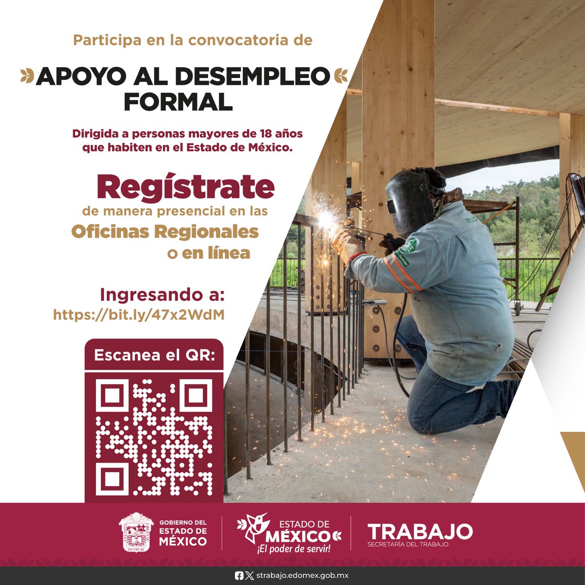 delfinagomeza's tweet photo. Para quienes habiten en los 125 municipios del Estado de México, que han quedado desempleados formalmente en los últimos 4 meses, se les otorgará un apoyo de 3 mil pesos.

Si es tu caso, registra tu postulación de inmediato en los módulos que se citan en esta convocatoria o en el sitio https://t.co/Z9olM4bYIV

Los resultados se darán a conocer posteriormente si recibes este apoyo por desempleo.

Estarás también vinculándote a un sistema formal de empleo del Gobierno del Estado.

Consulta las bases. Ten la seguridad de que haremos todo por apoyarte.

#ElPoderDeServir