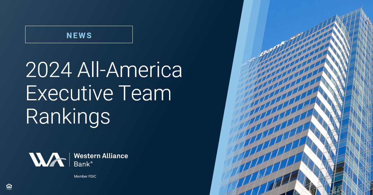 Thank you @iimag for recognizing Ken Vecchione, President & CEO, Dale Gibbons, Vice Chairman & CFO, our Board of Directors, and Investor Relations Team in the 2024 All-America Executive Team rankings.

Read more: bit.ly/3MH9gqY

#CommercialBanking #BusinessBanking