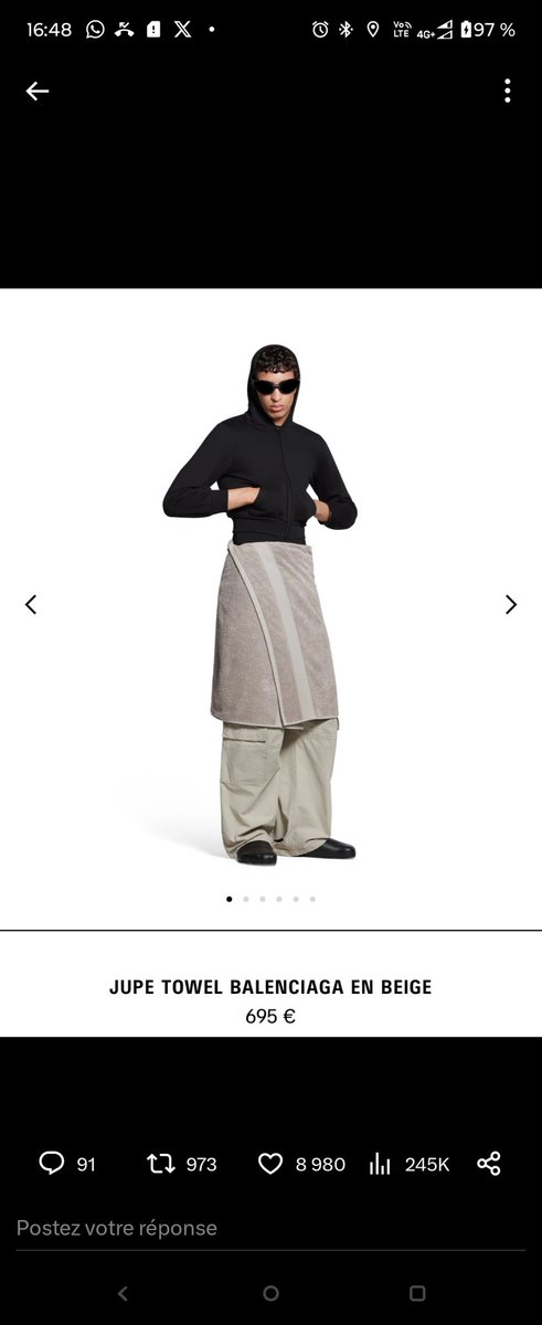 StopinfoFr's tweet photo. 🇬🇧 | Sur #Instagram, IKEA se moque de #Balenciaga et de sa dernière pièce, une jupe serviette à 695 €. L’enseigne propose un modèle similaire à 15 €.
#Ikia #Insolite https://t.co/wlSSRH6AYm