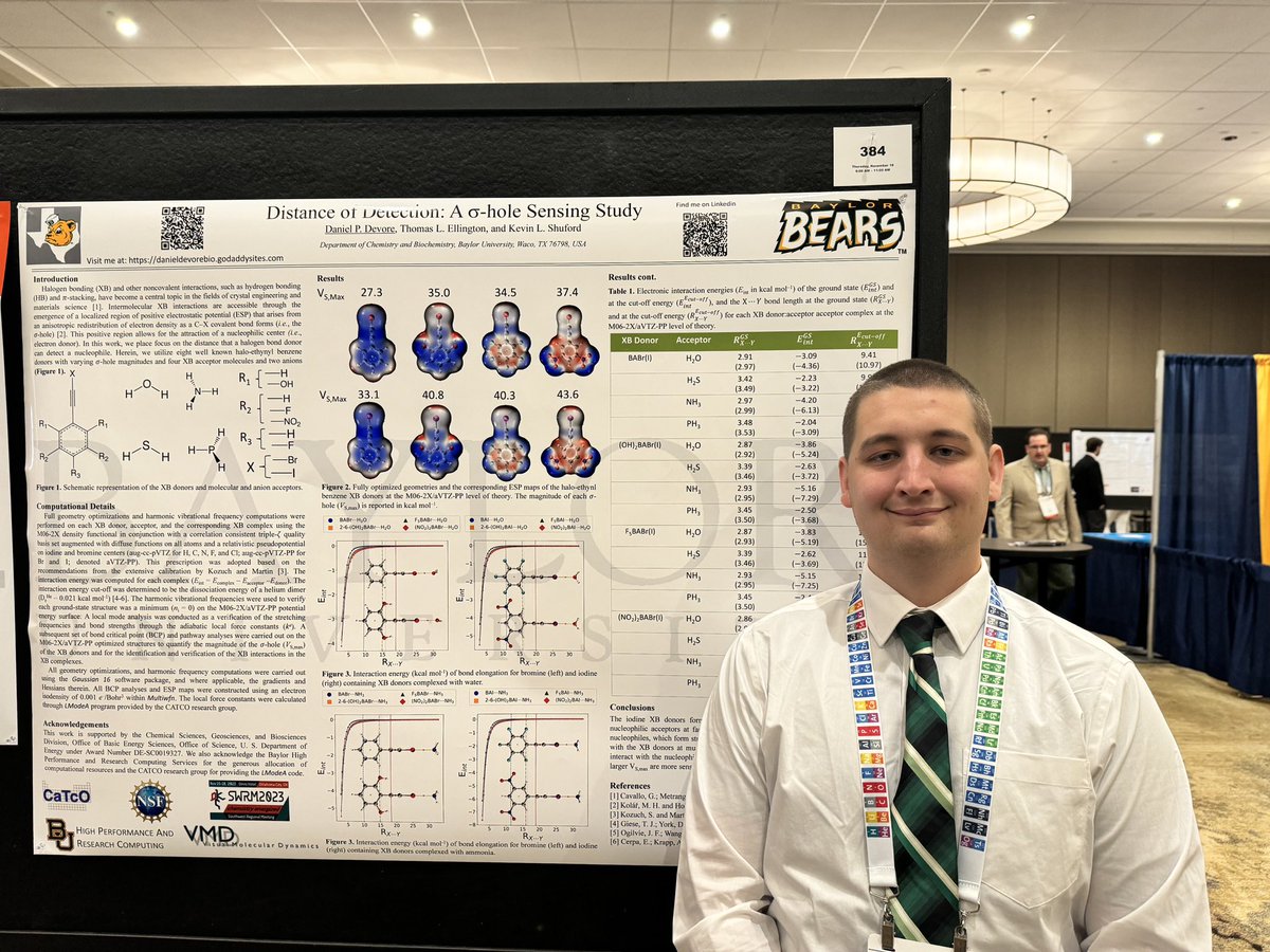 Hey #swrm2023 come check out my poster on Halogen bonding for molecular recognition purposes