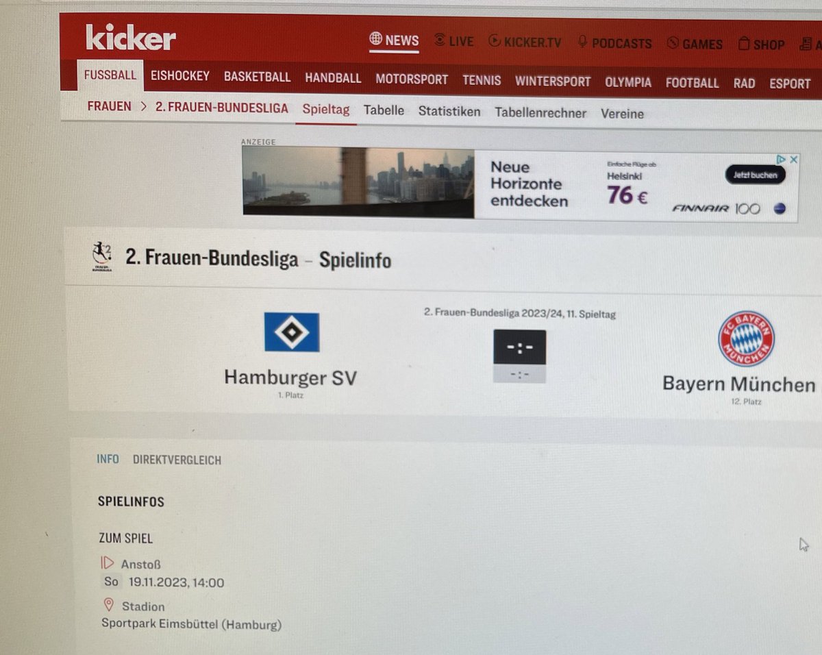 Join the game..! ⚽️🏟️🏟️🏟️⚽️⚽️⚽️🫀🫀❤️‍🔥❤️‍🔥❤️‍🔥❤️‍🔥

Sunday 19.11.23, Sportpark Eimsbüttel in Hamburg

Classico
HSV vs. Bayern Munich

#PULSEDAY 
#feelthepulse