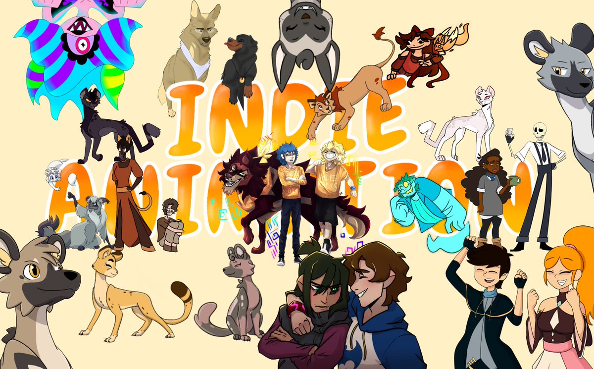 ITS #IndieAnimationDay ‼️‼️  we bring to you a giant collaboration of many different Indie works!! 
 Show everyone involved some love and support!! amazingly talented people everywhere!  ‼️INIDE ROCKS‼️