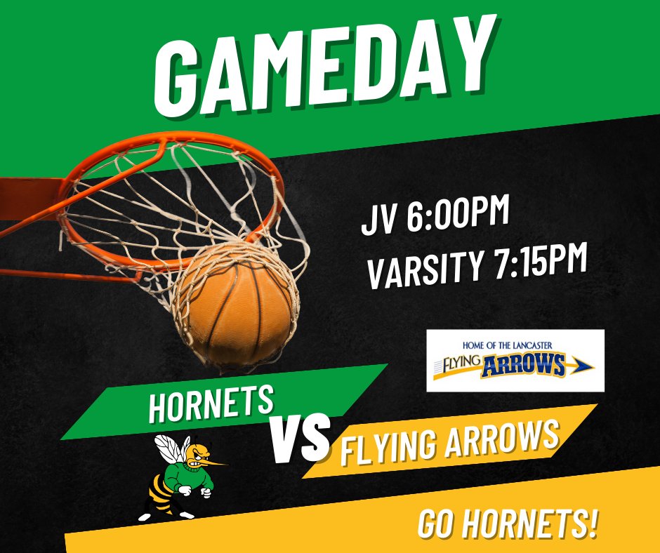 It's GAMEDAY for the Hornets!

🏀Girls Basketball vs Lancaster Flying Arrows🏀
📍Wauzeka-Steuben High School (Hornets Nest)
🕕6:00/7:15pm
📻97.7 WGLR
📺wauzeka.k12.wi.us/community/live…

Go Hornets!