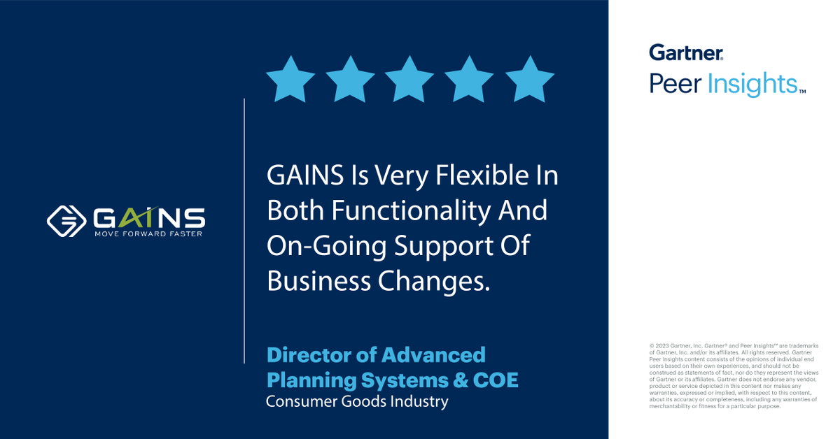 Curious about what makes GAINS shine? ✨ Dive into the experiences of our incredible customers on Gartner Peer Insights! We'd love for you to discover why we're making waves in the industry by putting our customers first. Check out the reviews now! 👉 gtnr.it/47F0L85