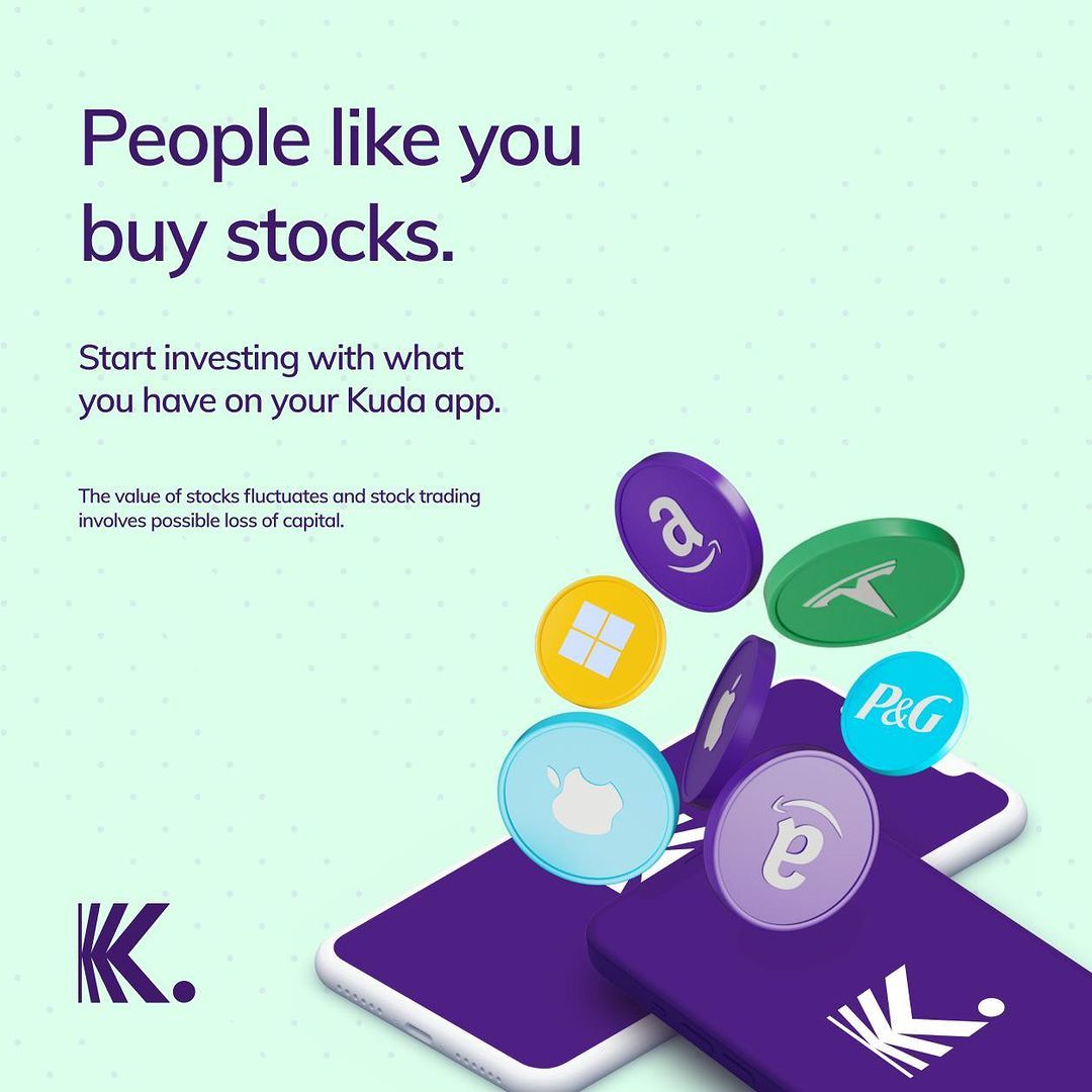 joinkuda's tweet photo. There’s nothing wrong with starting small. See the stocks you can buy with ₦5,000 now on your Kuda app. 🚀 https://t.co/0j1kLFZzQm