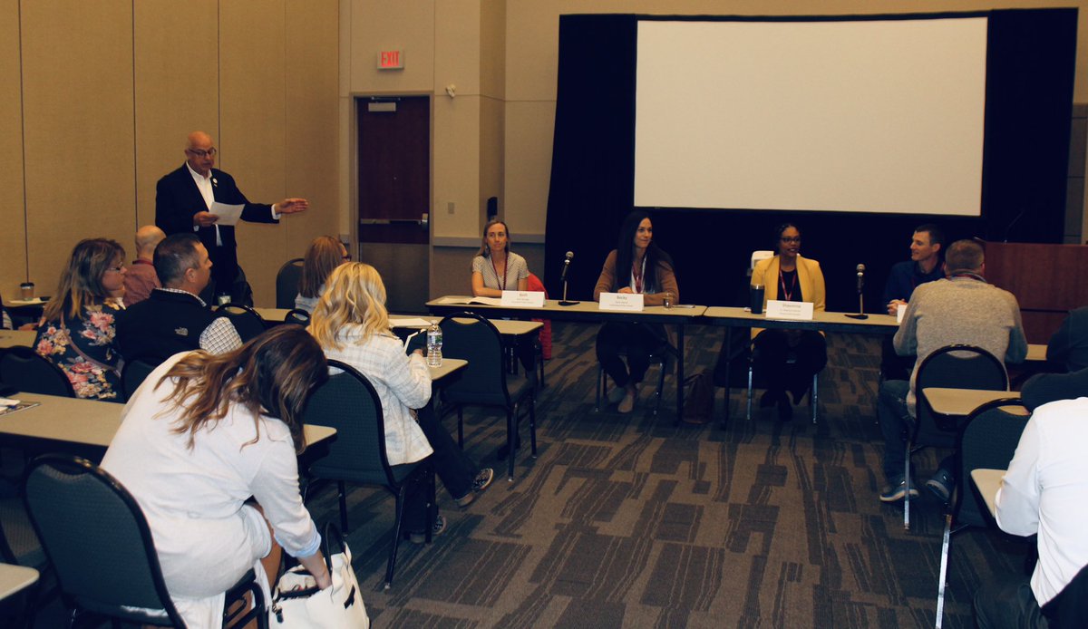 NCSAToday's tweet image. Standing room only for our NCSA ambassadors Dr. Keith Rohwer and Dr. Cinde Wendell’s “Board and Community Culture in Challenging Times” session. 

Excellent panel discussion with school board members from across Nebraska.