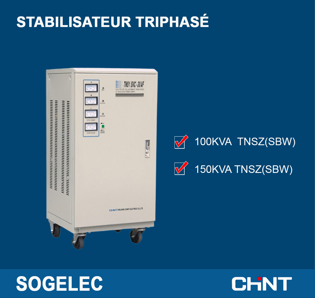 sogelecci's tweet photo. ⚡ Stabilisateur Triphasé
Trouvez les stabilisateurs Triphasés de 100KVA et 150KVA TNSZ(SBW) de marque CHINT chez SOGELEC.

☎ +225 27 21 24 10 27
📧 comptoir@sogelec-ci.com
Boulevard de Marseille, Treichville.
SOGELEC, distributeur de matériel électrique. https://t.co/9YuTVHnssv