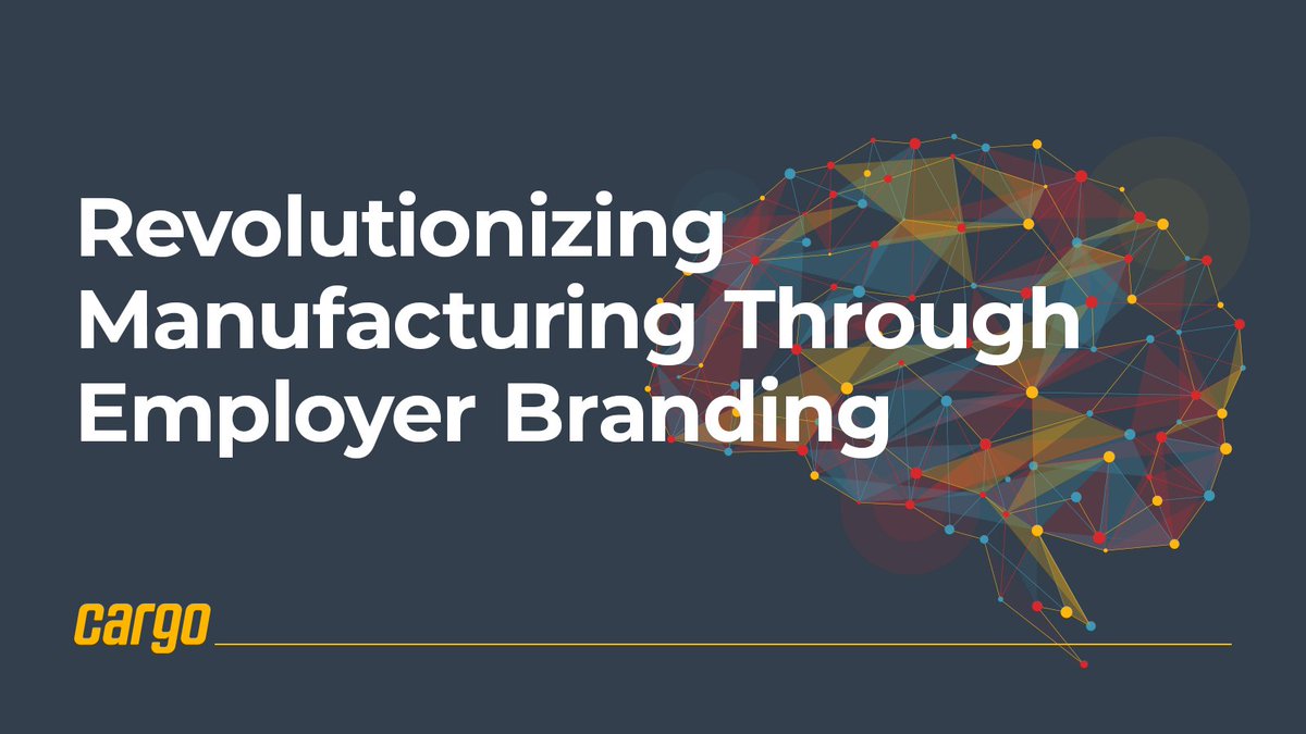 Manufacturing is more of a tech job these days. Find out why it’s important to brand your organization to create a high-performance dream team. Read our thought leadership piece now. crgo.pro/l9mhlc 

#B2Bmarketing #Brand #Manufacturing #IndustrialTech #Blog