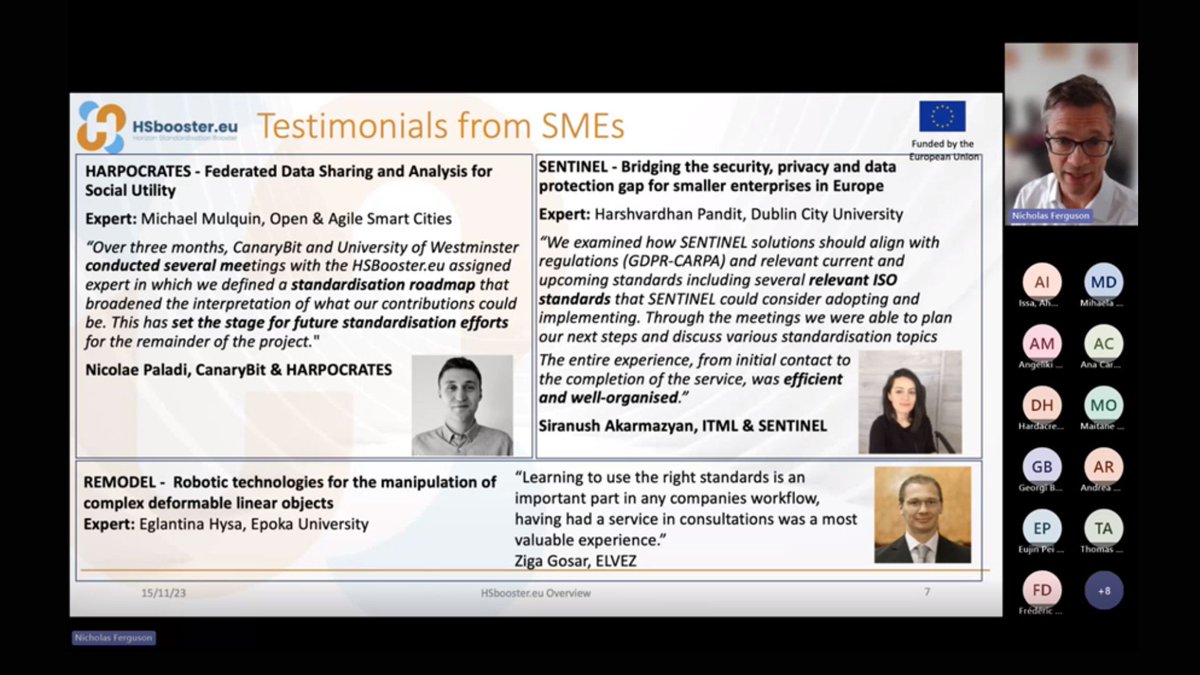 #MeetingStandards-Highlights from the <a href="/STAND4EU/">STAND4EU</a> &amp; <a href="/HSboosterEU/">HSboosterEU</a> Workshop-Navigating #Standards and overcoming obstacles for #SME Growth

Find more
stand4eu.eu
hsbooster.eu
meetingstandards.eu

#Standards4SMEs #SMEGrowth #EUprojects #research #innovation
