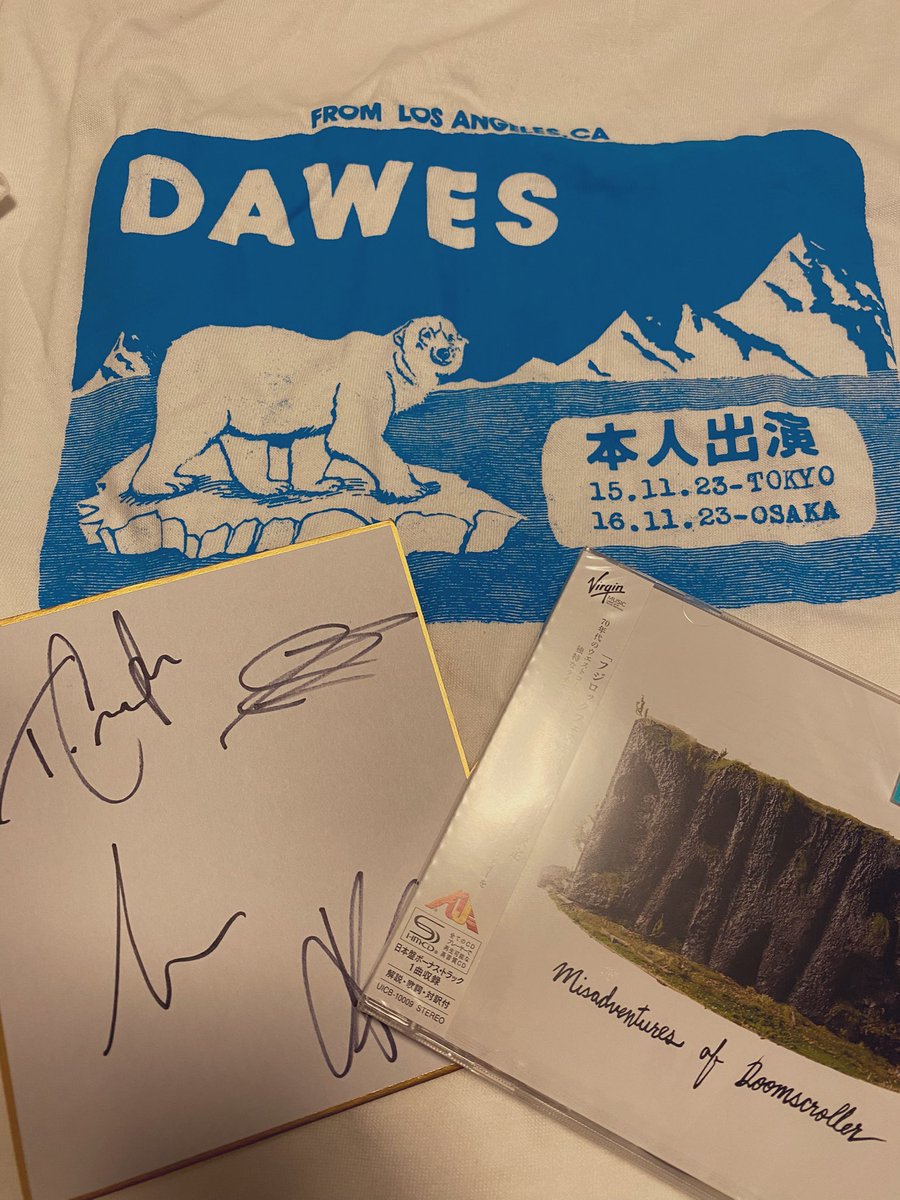 manup108's tweet image. 買ってなかったCDと
ちゃんと買ったよ
@dawestheband 
また大阪来てや！🇯🇵最高なLive
Thank you for coming all the way to Japan!!  I had been waiting so long for you to come!!
#DAWES