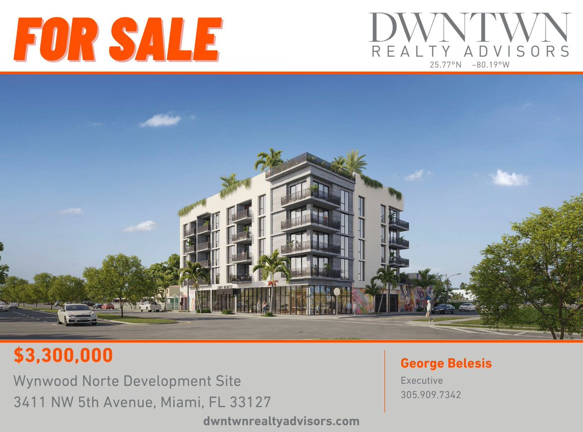 JUST LISTED FOR SALE | Wynwood Norte Development Opportunity

Head to the link in bio to see our listings inventory.

#JustListed #ForSale #DevelopmentSite #Wynwood #WynwoodNorte #MarketLeaders #CommercialRealEstate #SouthFloridaCRE #Miami