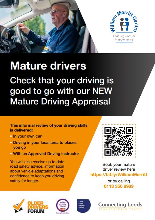 Very pleased to launch mature driver safety campaign: Mature Driver Appraisal (by William Merritt Centre) will give drivers opportunity to check their skills and get current road safety info. Details > Tracy: tracy@opforum / 0752 636 0408 @WMDLC @OlderDriveForum @RoadSafetyTruUK