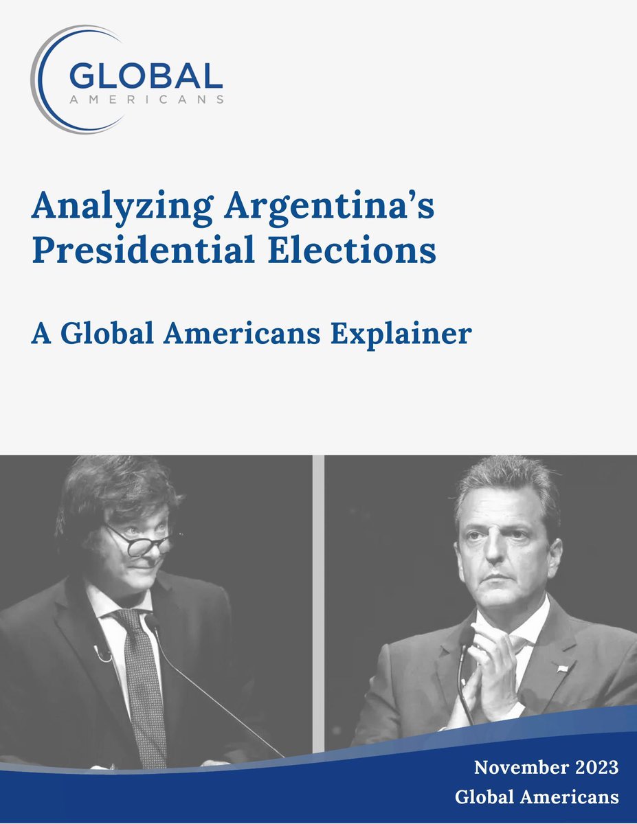 GlobalAmericans's tweet photo. Global Americans is excited to publish an explainer on the political landscape in Argentina. It provides valuable insights into the potential implications for Argentina's economic future, focusing on the upcoming presidential election. Read it here: https://t.co/jWVnL7gQpY https://t.co/snzEMukwZs