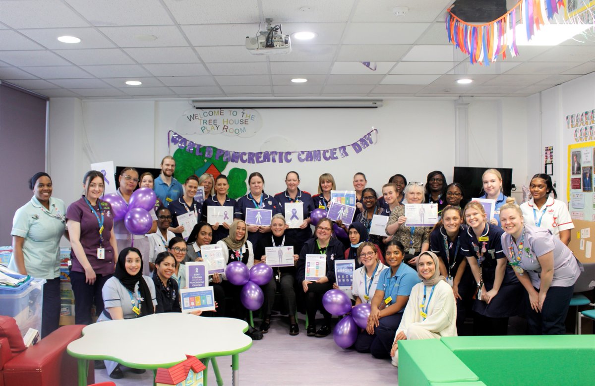 16 Nov is #WorldPancreaticCancerAwarenessDay.

The Paediatric Team at the L&amp;D wore purple ribbons in solidarity.

They said: “We are supporting our friend and colleague, who has been diagnosed with Pancreatic cancer. She is a warrior... we are amazed by her every single day..."