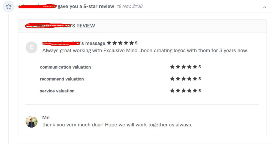 AzmirSm's tweet image. It seems three years of working together successfully. thank you very much @fiverr for creating this opportunity.
DM me if you need any logo design. 
check out my gigs: fiverr.com/s/wroGK8