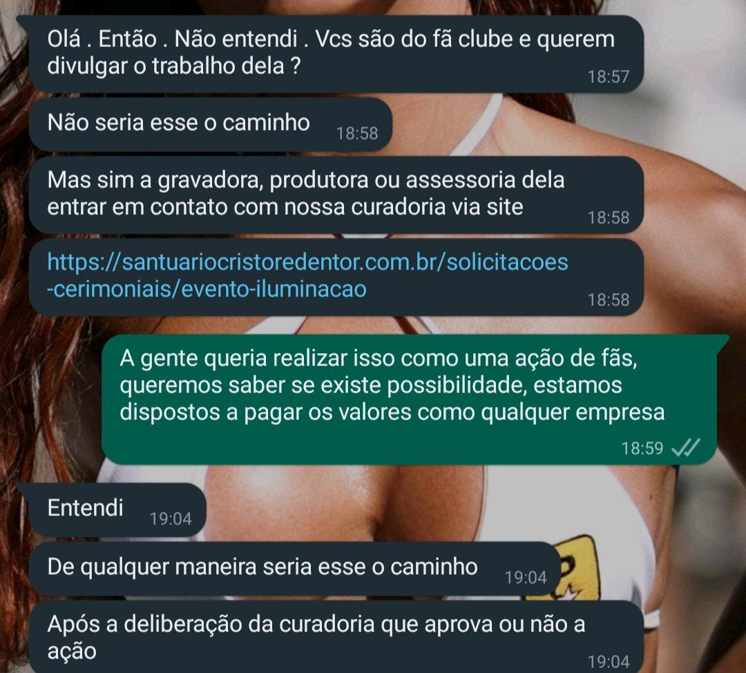 AnittaCrave's tweet image. Olá @eduardopaes @Prefeitura_Rio, é incrível a mobilização de vocês para conseguir homenagear artistas que vem ao nosso país no Cristo Redentor, ficamos felizes ppr tais homenagens. Sabemos que não são vocês os responsáveis, mas que conseguem muito pelo poder que tem.