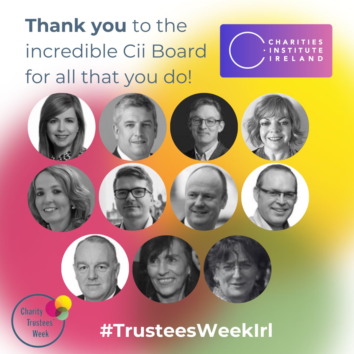 🌟 A heartfelt thank you to the phenomenal Cii Board! Your tireless efforts have been the backbone of the support & positive impact we deliver to our members & the entire sector. Your leadership is truly appreciated during Trustees' Week and beyond. 🙏 #TrusteesWeekIrl #Gratitude