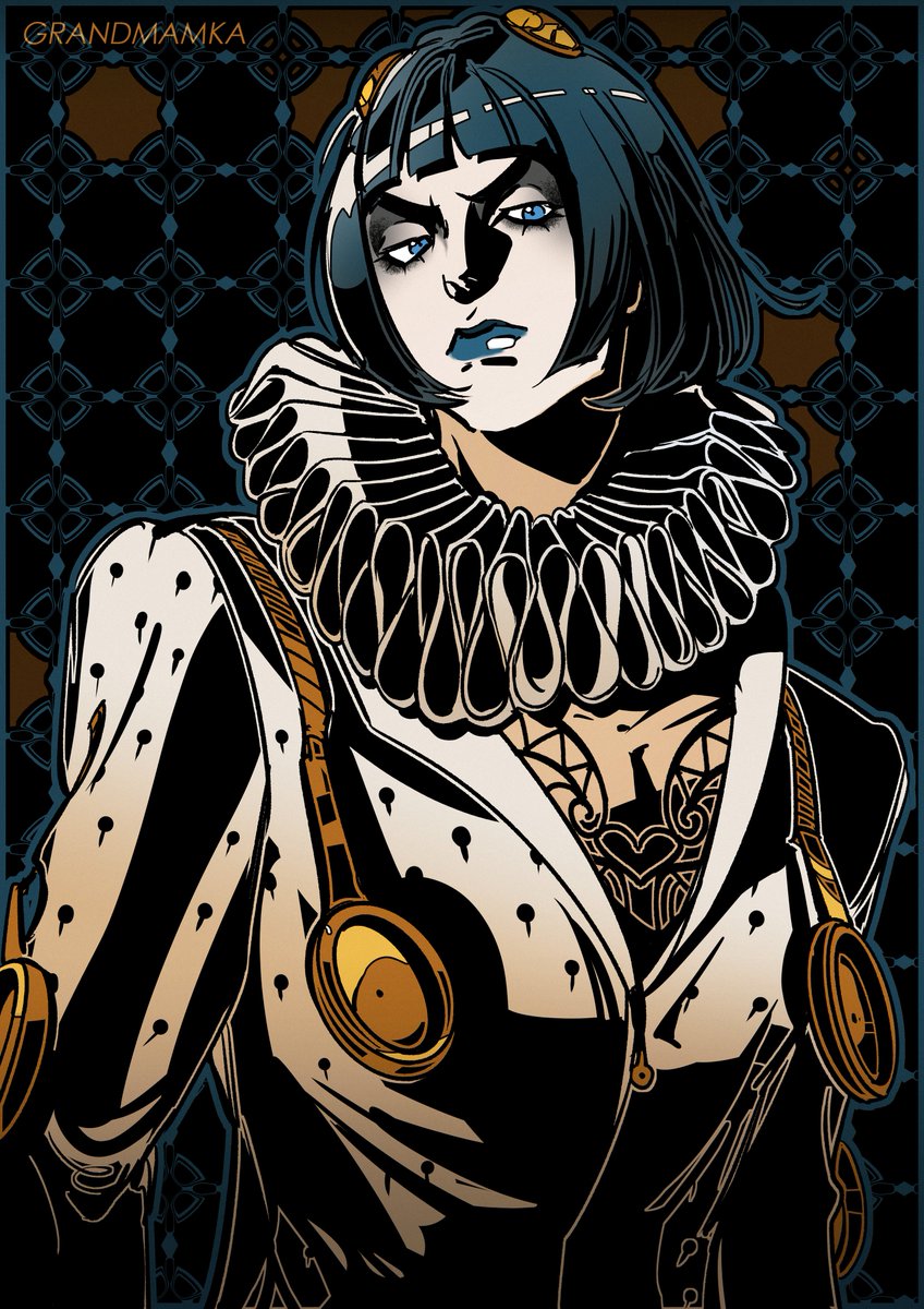 GMamka's tweet photo. #JJBA 
Thank you so much "cheeskeki" from TikTok for her gorgeous cosplay
Lovely Arlecchino Bucciarati Bruno https://t.co/iszr7cTpWt