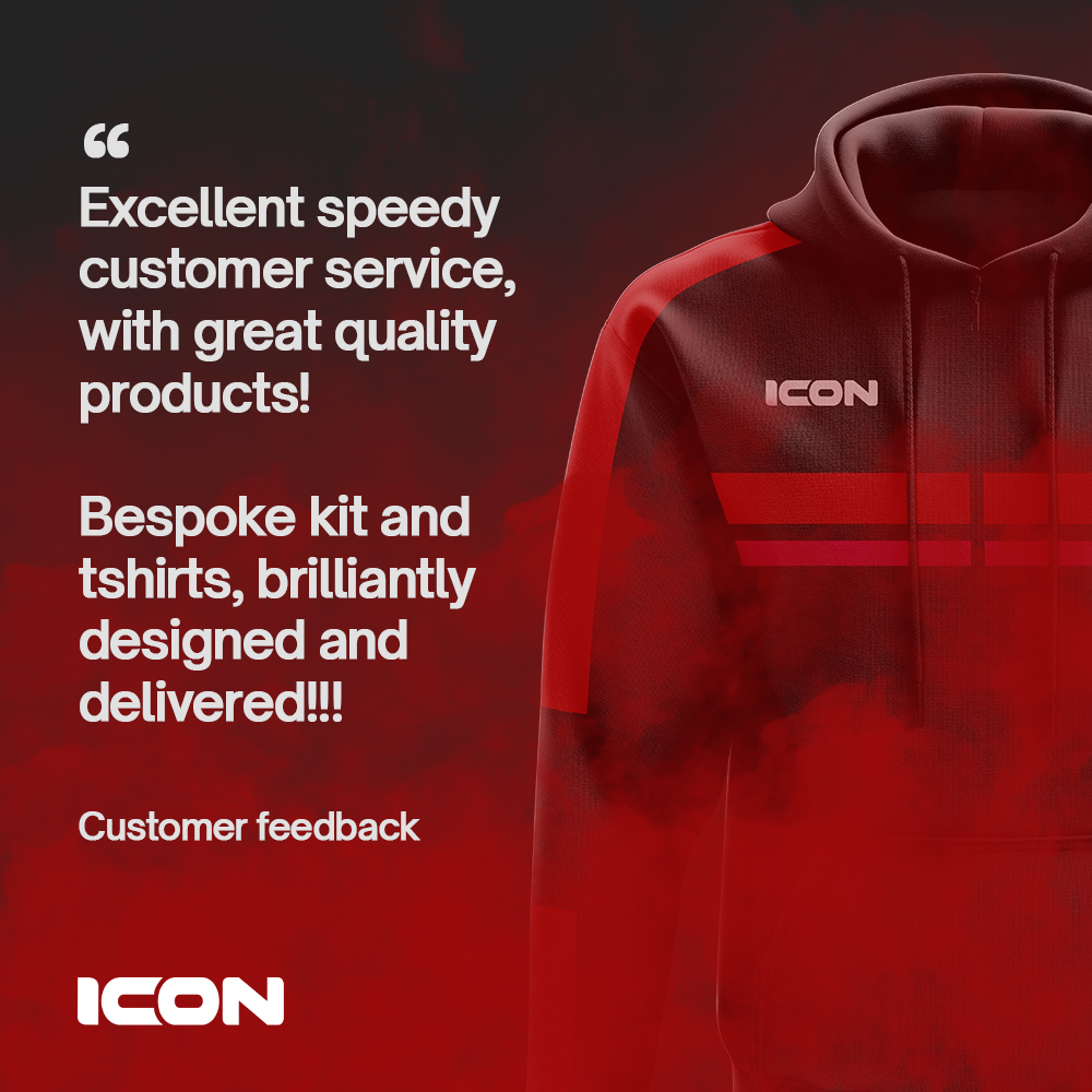 Thank you for your support and your kind words regarding your experiences with our services! 💯 #iconsports #iconsportsuk #teamwear #strengthinunity