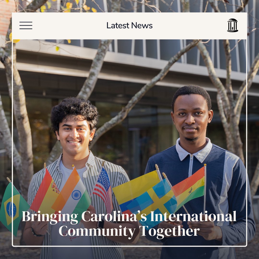 Students form a new organization to create a space for cultural exchange, professional development and general support for international students. 
Check out our latest news story to learn more about the International Student Association! 🗺 global.unc.edu/news-story/bri…