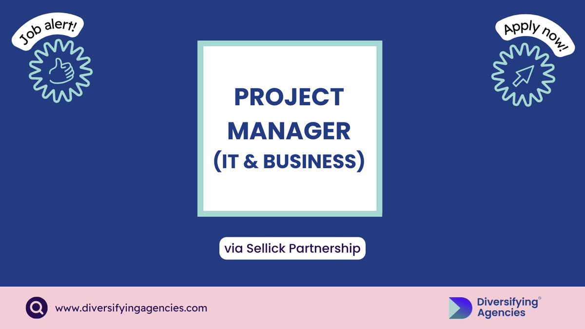 📣Project Manager - via Sellick Partnership 📍Newcastle 💰£50k ⏳ Apply by 10/12 A not-for-profit client seeks a #ProjectManager to provide expertise for business and IT projects, including planning, change and stakeholder management. Apply: ow.ly/1uGM50Q8nJQ