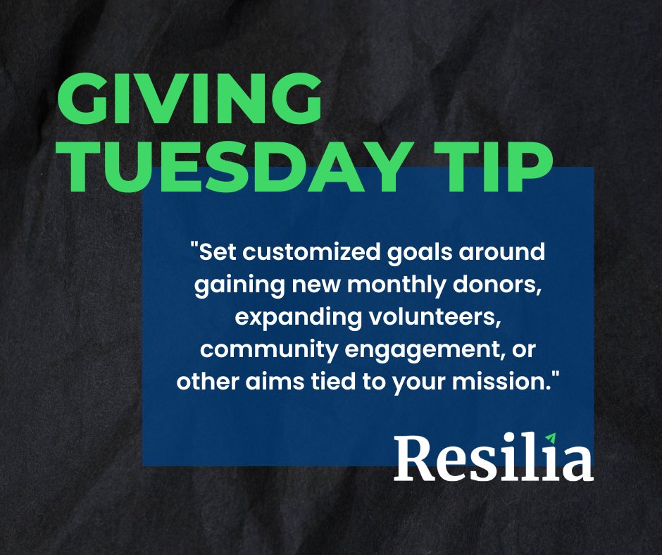 Words of wisdom! 💡 Our new #GivingTuesday guide shares tips on setting impact-focused goals tailored to YOUR nonprofit's needs. Read more!

Read the full blog: bit.ly/3Qzm8Rh