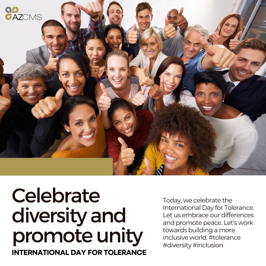 United in diversity, we stand strong. Happy International Day for Tolerance from AZCMS! Let's continue to build a community where acceptance and understanding thrive. 🌎🤝
#AZCMS #ScottsdaleAZ #homeownerassociations #tolerance #InternationalDayforTolerance #diversity #inclusion