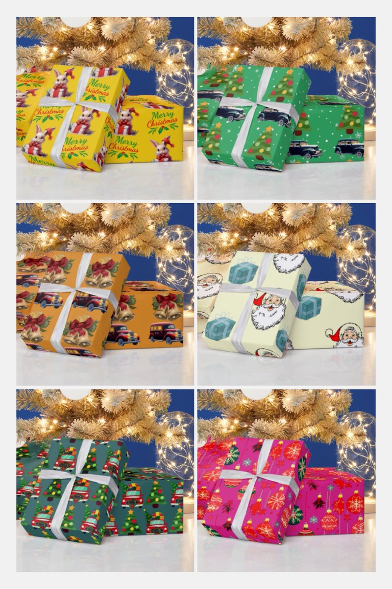 HanDavArts's tweet photo. Christmas Wrapping Paper
#Christmas #ChristmasGift #USA #wrappingpapers #hansinidesigns #Xmas #xmasgift #XmasGiftIdea #vintage #vintagestyle #vintagecar #ZazzleMade
Link to purchase: https://t.co/PCJJBRVGhv https://t.co/zA4zuU6Z27