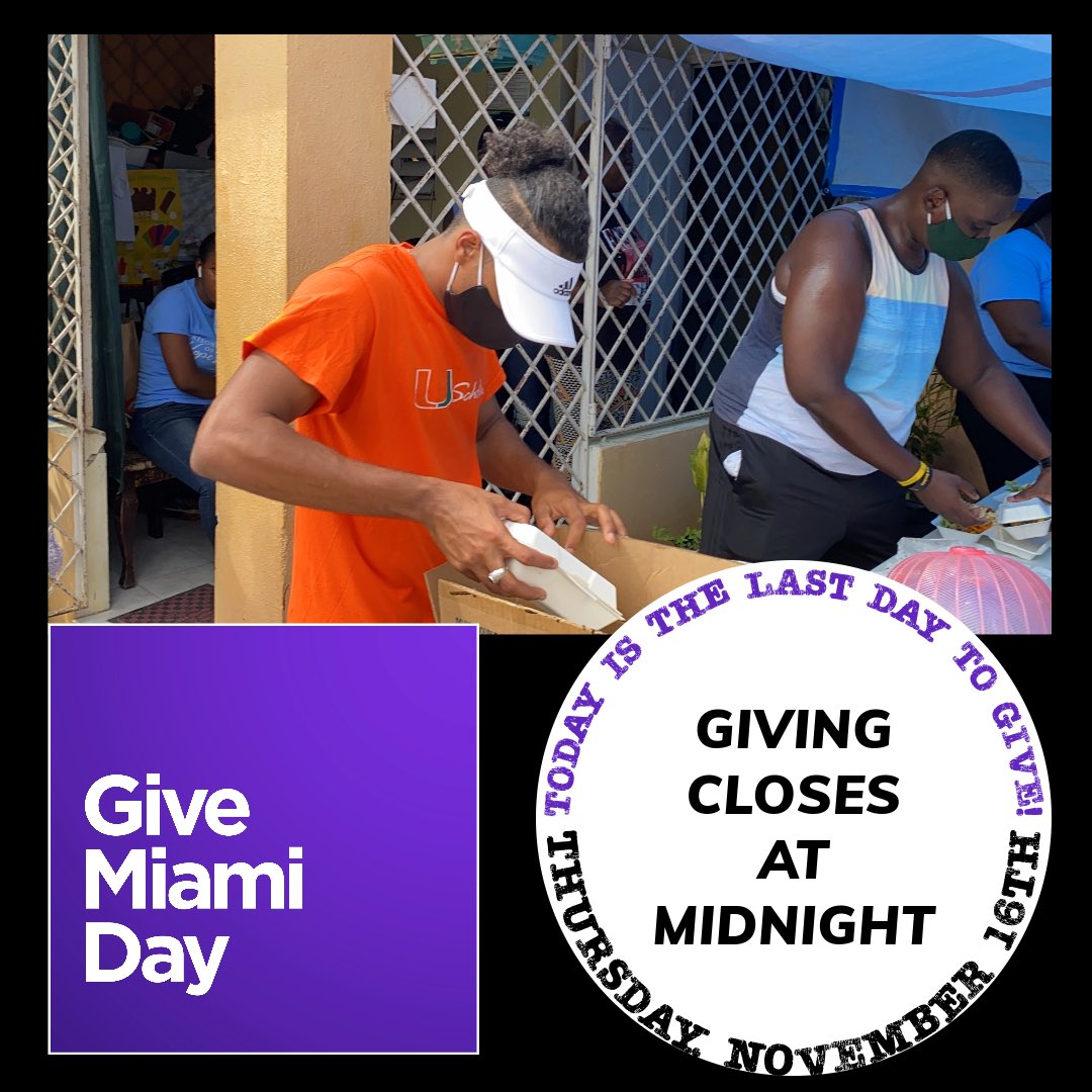 Today is the last day to give! Your donation will enable us to support programs that respond to community-identified needs, promote civic engagement, and enrich the scholarship of the institution. Donate today: mtyc.co/4yhs3f! #givemiamiday