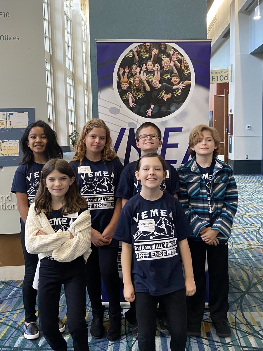 ButtsRoadMusic's tweet photo. 6 amazing BRI musicians are representing @ButtsRoadInt and @cpschoolsva at All-Virginia Elementary Orff Ensemble in Richmond, VA! The students practiced many hours with Mr. Stokes, rehearsed 8 hours at the event, and are putting on the final touches for the concert at 11:30! https://t.co/V8xGgR7qJE