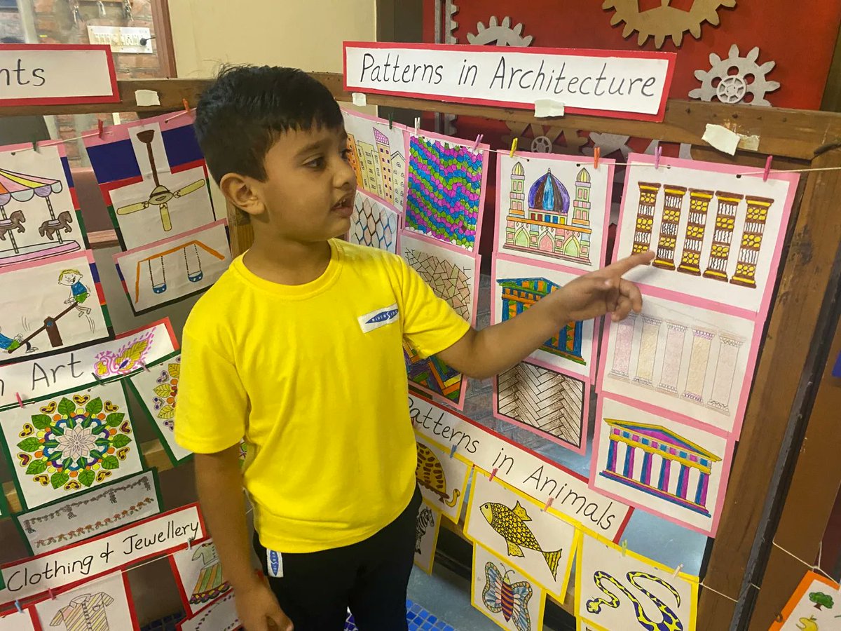 riversideindia's tweet photo. K2 students embarked on an amazing journey of exploration, observation, and experiences.
They discovered that patterns are repetitions that manifest in various ways, whether visually, auditorily, mathematically or even in human behavior. #ican #icanmindset https://t.co/Jooq8oMXOC