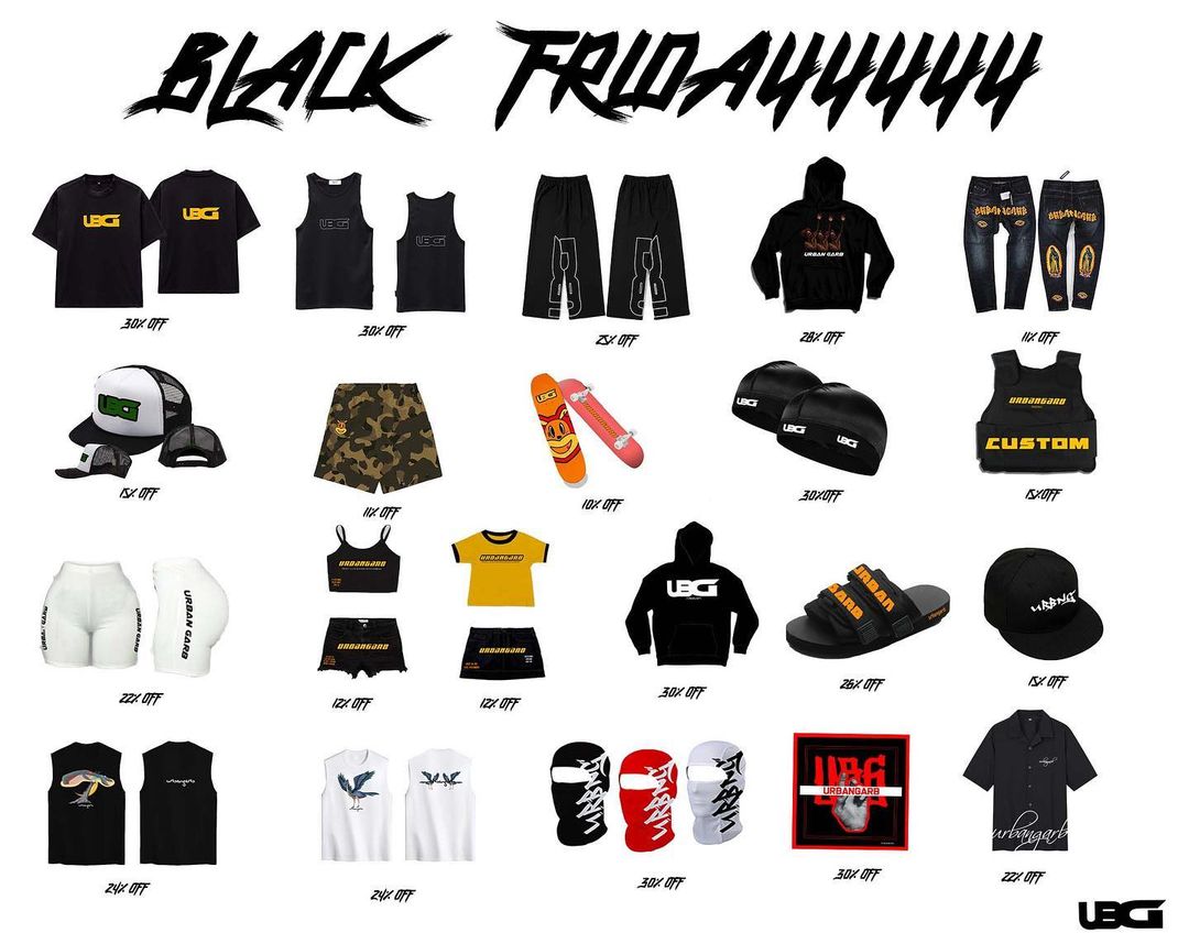 Shop now at a discounted price urbangarb.bumpa.shop

Black Friday Offer ends 24th Nov. 2023
Check flyer for more details 

#BlackFriday #thursdaymorning #thursdayvibes #fashion