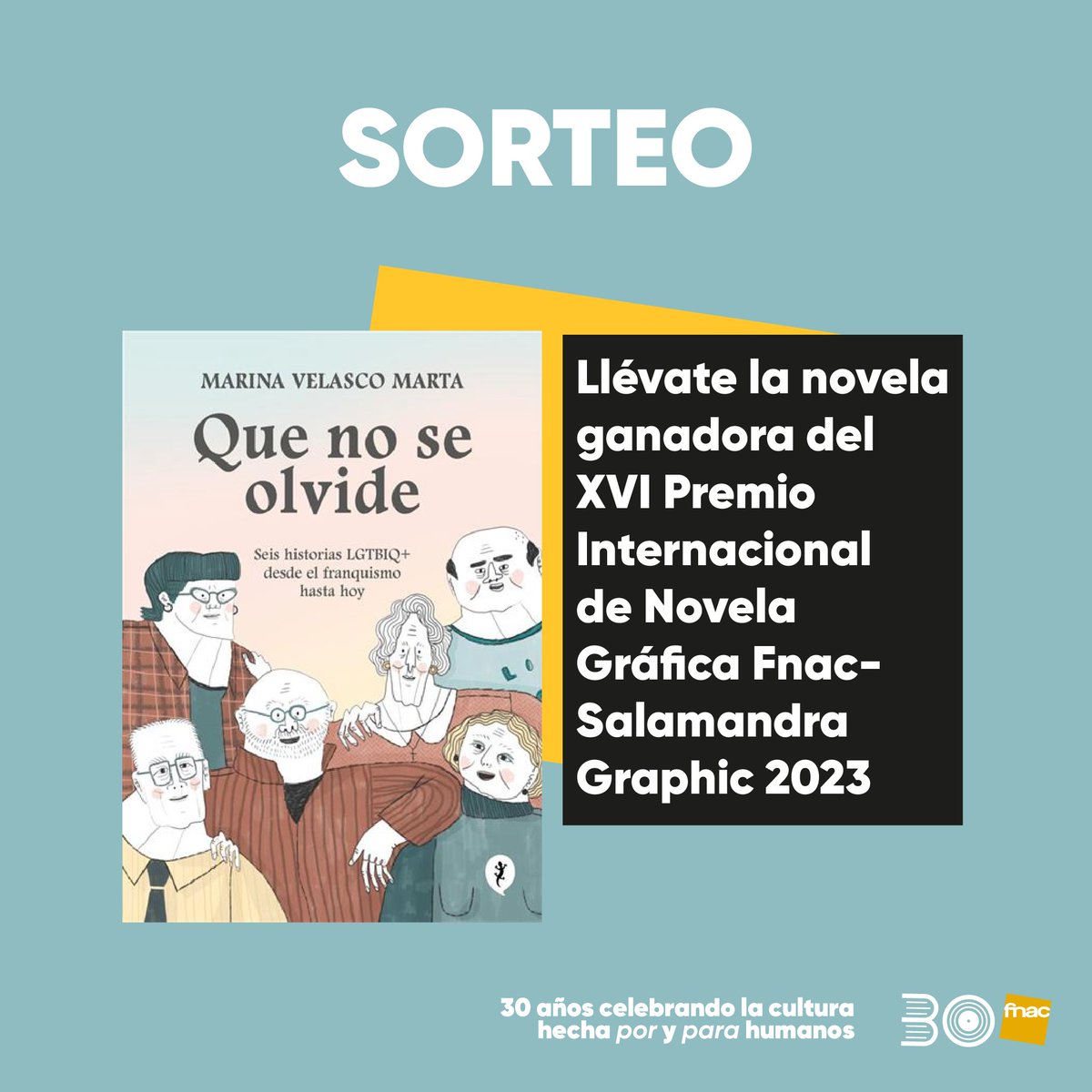 Fnac_ESP's tweet photo. ¡¡SORTEO!!

Ya tenemos entre manos 'Que no se olvide', de @marinavlsc_, novela ganadora del XVI Premio Internacional de Novela Gráfica Fnac-Salamandra Graphic 2023.
⁣
¿Quieres un ejemplar?

✅Síguenos en @Fnac_ESP
✅Haz RT 
✅Menciona a un amigo que lo quiera.

Anunciaremos ganador el 23/11

BBLL: https://t.co/KTr2nRfiwC