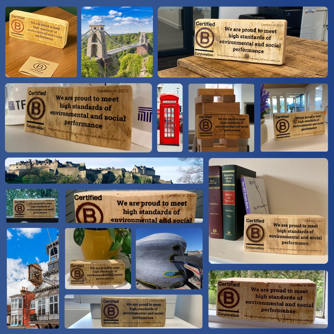 We love our B Corp plaques, now sitting proudly in each of our offices. It's been a busy year for us as we progress our business performance against the B Corp pillars! It's nearly time to publish our first B Impact Report... Stay tuned!

Find out more - 
bcorporation.net/en-us/find-a-b…