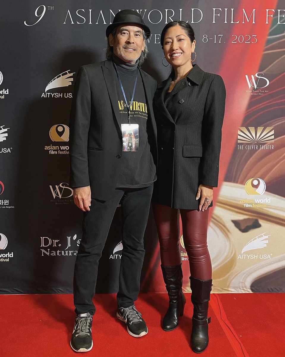 OutofHonorMovie's tweet photo. 📸@christashima and @GraceYuuAsakura at the 9th @asianworldff, for a Special Screening of @CedarGroveProds’ #VisasAndVirtue - @CulverTheater; 11/15/23 #AWFF2023 #filmfestival #OTRC #actorslife https://t.co/KhDrCx7DYB