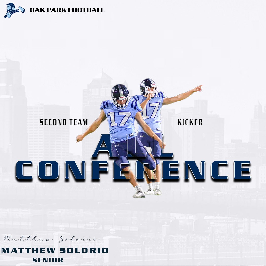 Congratulations ‘24 Matthew Solorio for earning 2nd Team Offense - Kicker for the GKCS-Red Conference #ForTheFamily Lefty / Strong Leg / PAT Record Holder for Points w/ 95% Accuracy #17 5’11” 180lbs K hudl.com/profile/191252… @Northmen_OPHS @Northmen_CVAL @NorthmenNews…