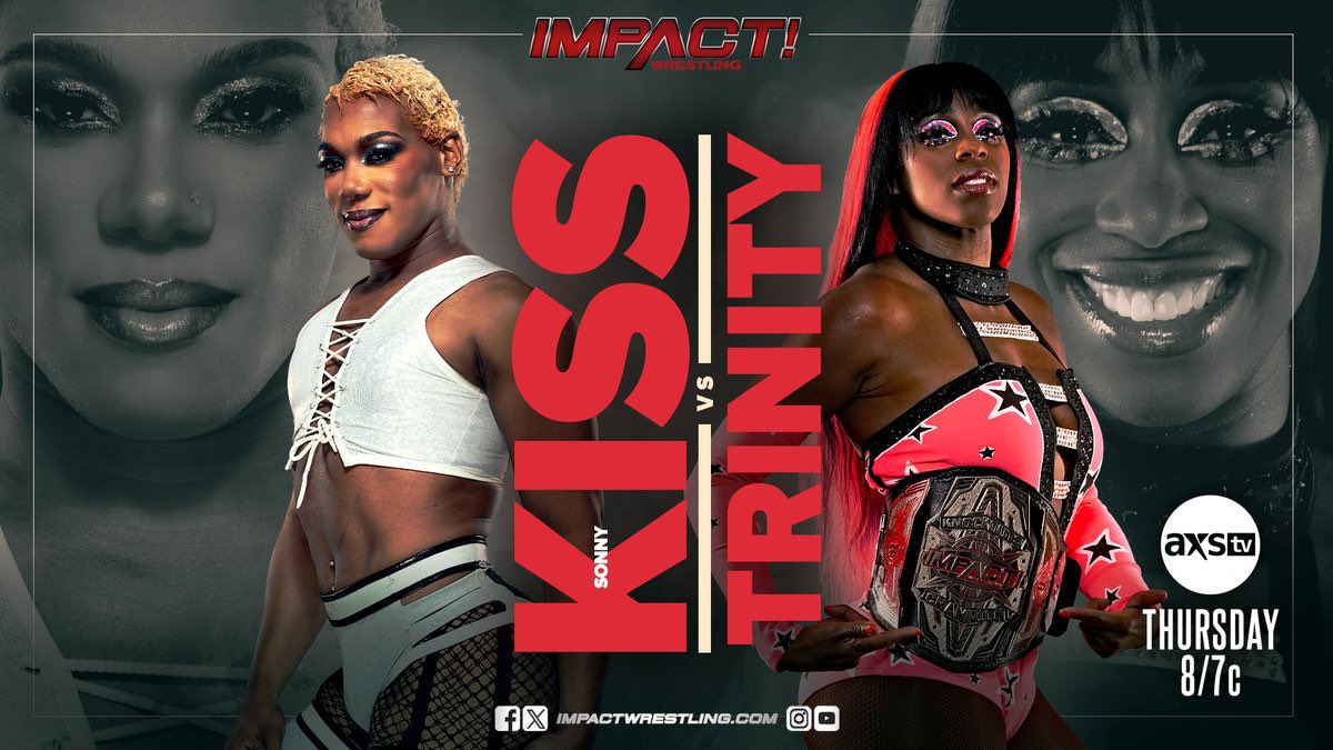 SonnyKissXO's tweet image. A lot of parallels in our careers. Everything we both have been through has lead us to this moment. Now, as friends, as sisters, two professional dancers turned wrestlers, two super athletes... here we go! You definitely don&apos;t want to miss this TONIGHT 8/7c 💚#IMPACTonAXSTV