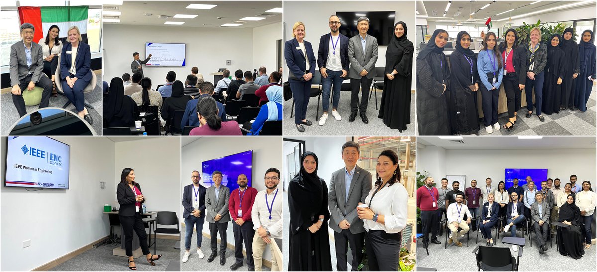 ETSLindgren's tweet photo. #TBT • #InteractiveWorkshop • #WomeninEngineering 🇦🇪
Earlier this week, our Global Experts Zhong Chen, Ilhem Toumi & Janet O'Neil spoke at the Directed Energy Research Center Interactive Workshop & @IEEEWIE Event hosted by the @TIIuae in Abu Dhabi, UAE!
#tii #wie #ieee https://t.co/omhJBR4xqH