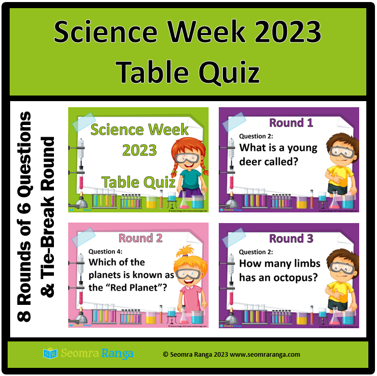 Seomra Ranga on X: Finish off #scienceweek2023 with this Science Table  Quiz for middle/senior classes 1/5    / X