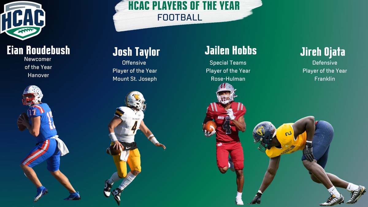HCAC Football | Awards and All-Conference 

With the 2023 Football season in the books, the HCAC award winners are in. Congrats to all the All-Conference honorees and award winners.

Full Release: tinyurl.com/mrez4rpa

#TheHeartofD3 | #D3Football