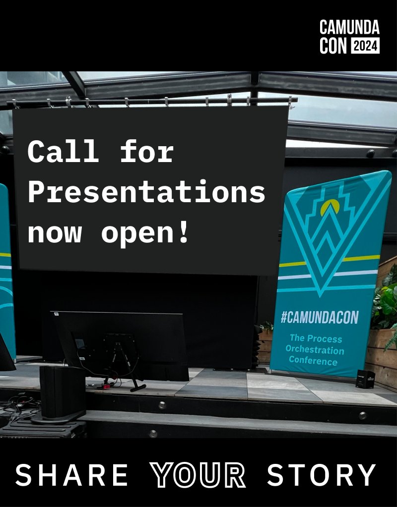 Don't miss your chance to join us on the #CamundaCon 2024 stage! You have less than 2️⃣ weeks to submit your story before our CFP closes on November 30, 2023. bit.ly/3r53qbn
