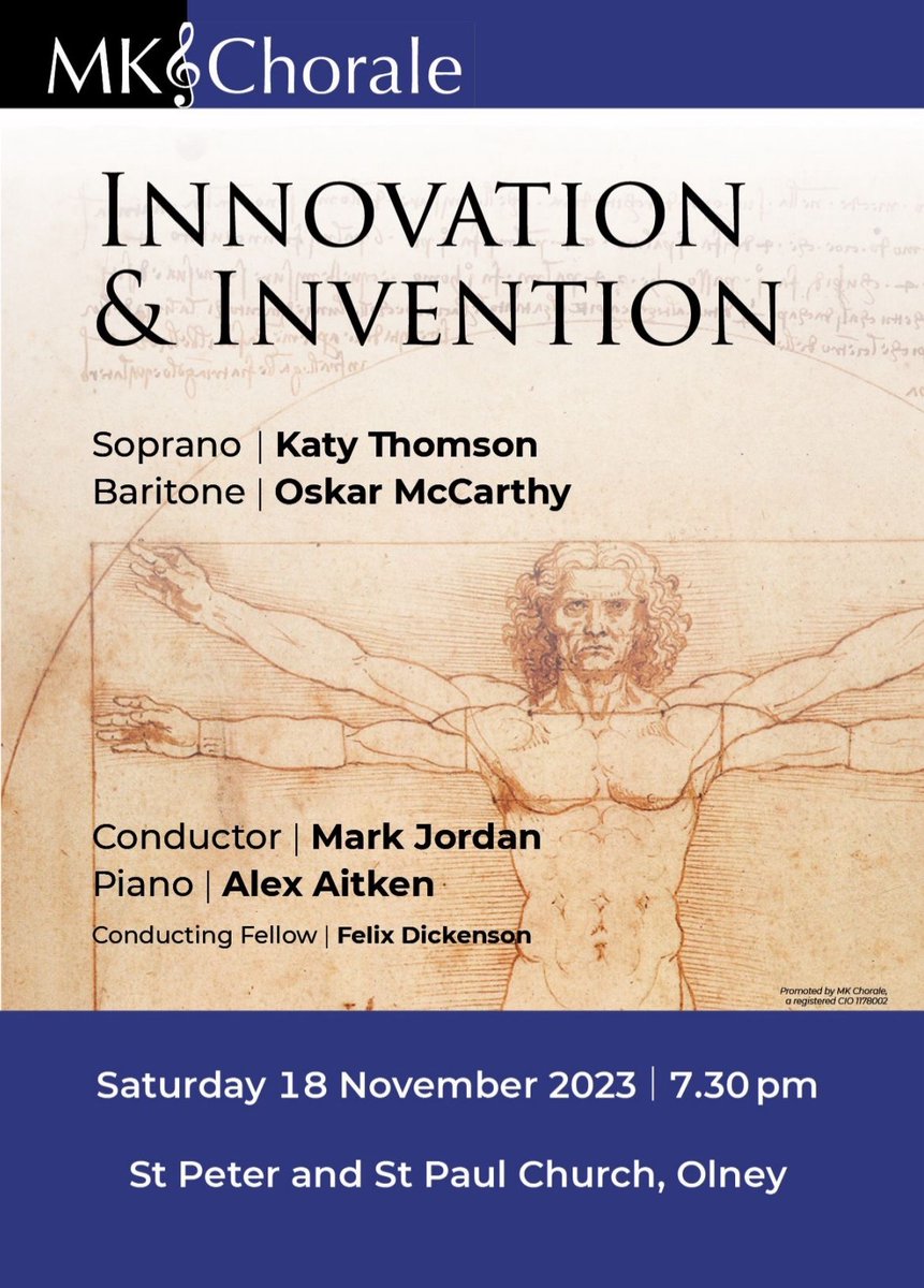 Oskar McCarthy (@oskarmccarthy) on Twitter photo Looking forward to this on Saturday with <a href="/musicalmark/">Mark Jordan</a>, <a href="/AlexAitken91/">Alex Aitken</a>, @scottish_katy and <a href="/MKChorale/">Milton Keynes Chorale</a>.
Featuring Cecilia McDowallâs inspired âDa Vinci Requiemâ (2019) along with works by Gesualdo, EĆĄenvalds, Mvula, Boulanger and a Wondrous Purcellian Machine⊠Looking forward to this on Saturday with <a href="/musicalmark/">Mark Jordan</a>, <a href="/AlexAitken91/">Alex Aitken</a>, @scottish_katy and <a href="/MKChorale/">Milton Keynes Chorale</a>.
Featuring Cecilia McDowallâs inspired âDa Vinci Requiemâ (2019) along with works by Gesualdo, EĆĄenvalds, Mvula, Boulanger and a Wondrous Purcellian MachineâŠ