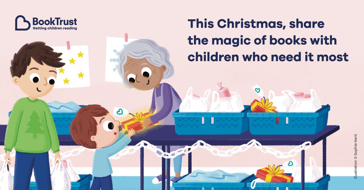 Sadly Christmas won't be magical for every child. @BookTrust is giving book gifts to community food banks to help families facing challenging circumstances. Join me in in donating to send a book gift to a child & make their Christmas magical. #MagicOfBooks booktrust.org.uk/xmas