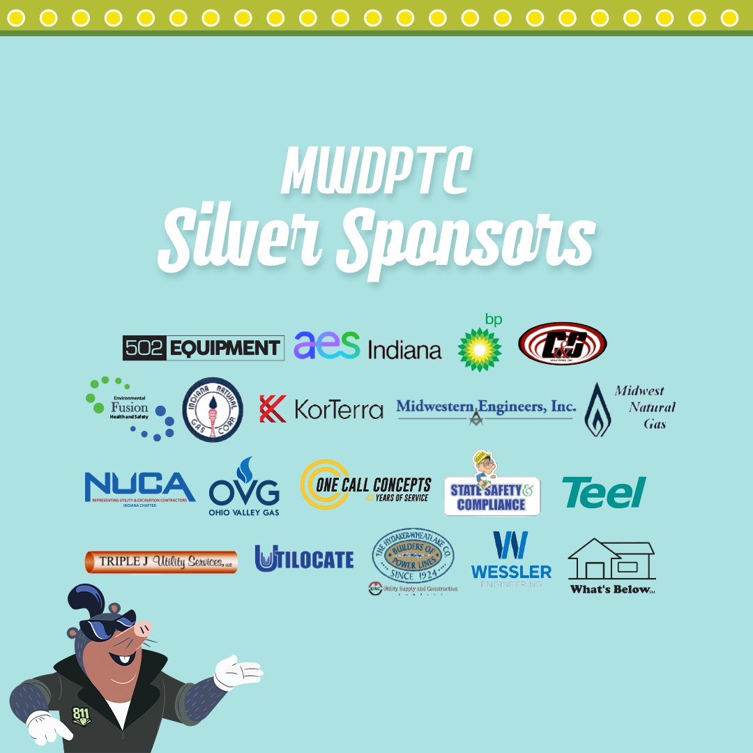 IN811's tweet image. On this final day of the 2023 #MWDPTC, we&apos;d like to take a moment to thank more of our amazing sponsors, including Attendee Materials Sponsor Paradigm, Welcome Reception Sponsor USIC, and Door Price Reception Sponsor Boss Solutions, in addition to all of our Silver sponsors.