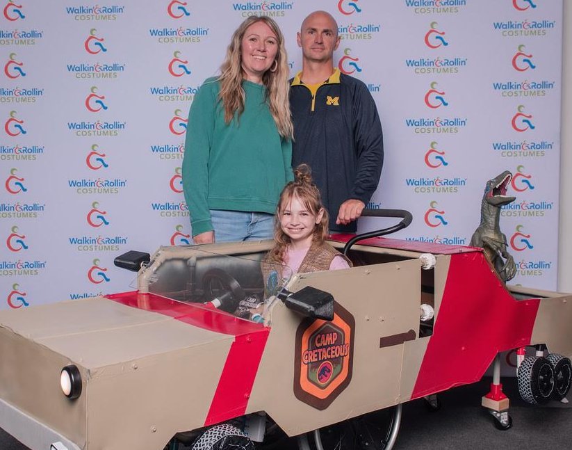 JMPfoundation's tweet photo. Love to see the Joseph Michael Pedrotti Innovation Center at Bishop Miege being used! A committee of Miege students were able to work with Walkin' and Rollin' to provide Molina with a one of a kind Halloween costume. 🎃🍭

#letsgetinvolved #jmpinnovationcenter https://t.co/MMbwL3Uc1f